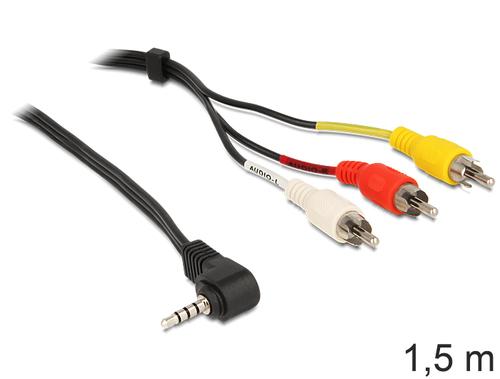 Delock Cinch cable 3.5mm 90°