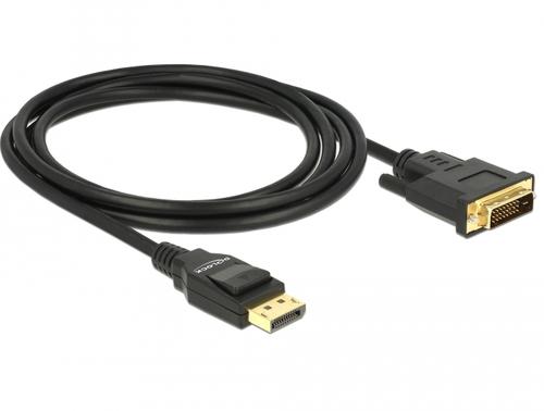 Delock Cable DP 1.2 - DVI (24+1) St/St 2.0m black