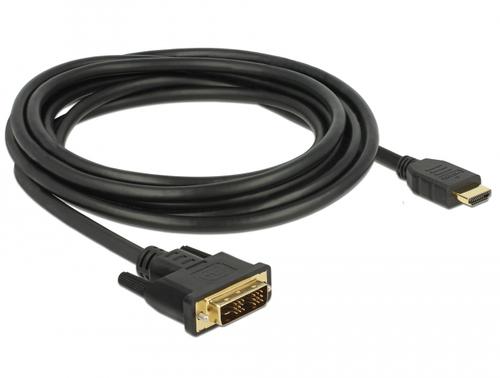 Delock DVI cable 18+1 pin, HDMI-A