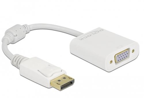 Delock DisplayPort 1.2 Adapter to VGA Socket white