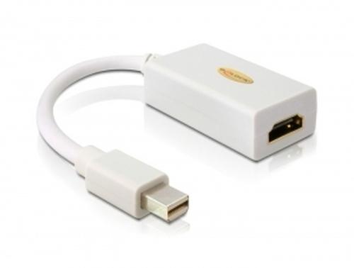 Delock Mini DisplayPort to HDMI Adapter, white, for both source and sink