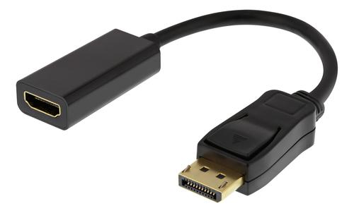 Deltaco DP-HDMI43 video cable adapter 0.2 m DisplayPort to HDMI Black