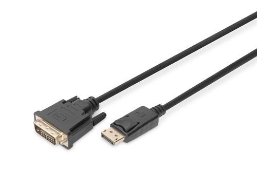 Digitus DisplayPort Adapter cable, DP to DVI-D, 3.0m, sw