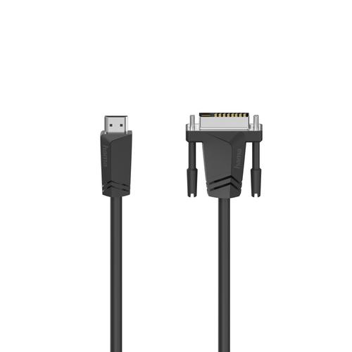 Hama 00205018 video cable adapter, 1.5 m, HDMI Type A (Standard) to DVI-D, Black