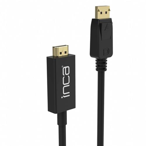 Inca Adapter DisplayPort to HDMI 4K-UHD St/St 1.80m black