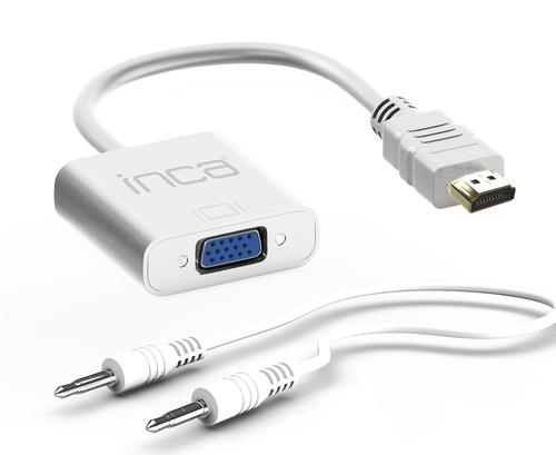 Inca Adapter HDMI to VGA + 3.5mm AUX St/Bu FHD@ 60Hz 0.20m ws