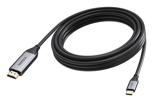 Vision TC 5MUSBCHDMI/BL video cable adapter 5 m USB Type-C to HDMI Type A (Standard) Black