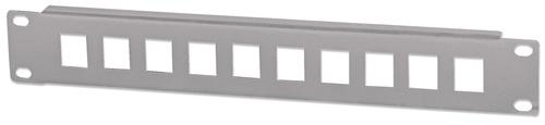 Intellinet 10-Port Patch Panel Unmounted 10" 1 HE Grey