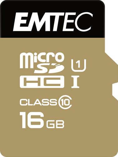 Emtec mSD 16GB UHS-I U1 EliteGold + Adapter