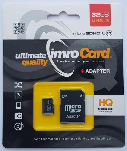 IMRO MICROSD10/32G UHS-3 ADP 32 GB MicroSDHC UHS-III Class 10 memory card