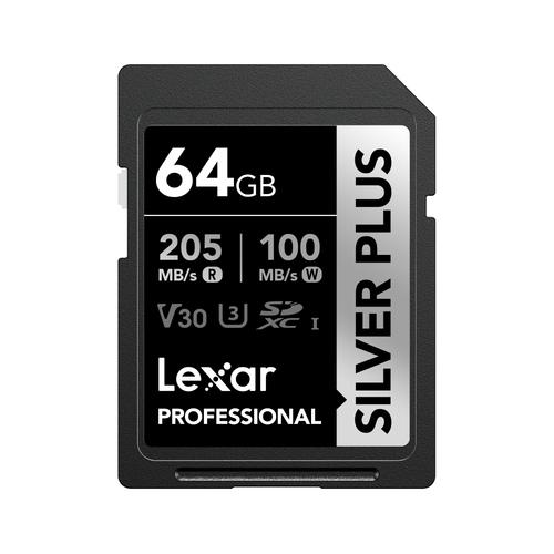 Lexar Professional SILVER PLUS 64 GB SDXC UHS-I Class 3