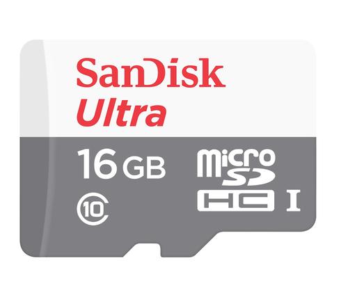 SANDISK Ultra MicroSDHC 16GB UHS-I Class 10