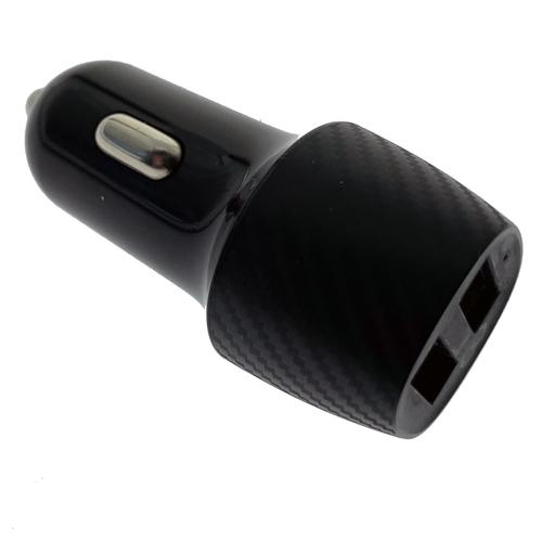 2GO Car charger 12W 2x USB-A black