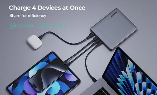 AUKEY 100W Power Bank 20000mAh 3xUSB-C