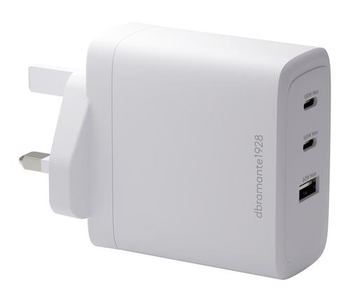 dbramante1928 IT - UK W. Charger - 2xUSB-C 100W + 1xUSB-A - WHT