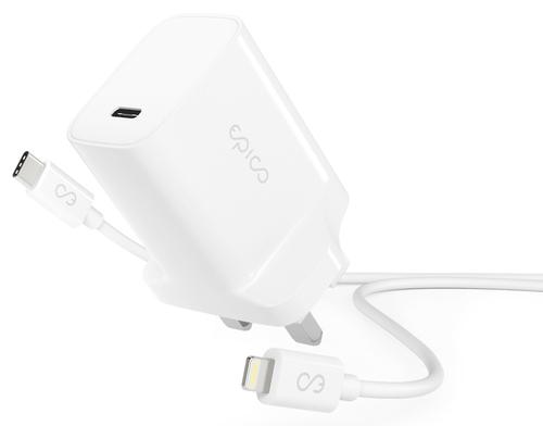 EPICO 9910101000004 Mobile Device Charger, Universal, White, AC, Fast Charging, Indoor