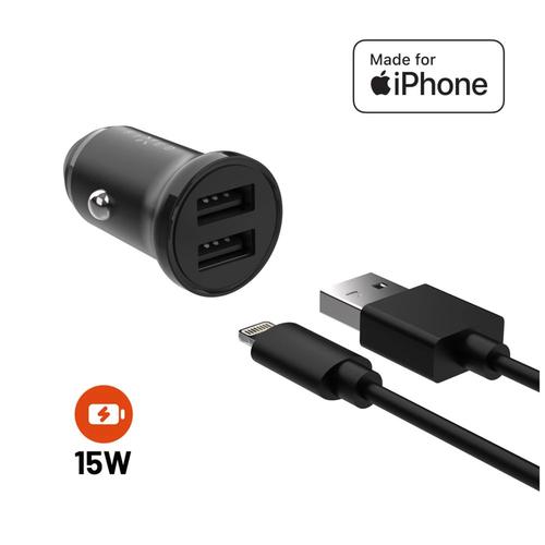 Fixed Dual USB Car Charger 15W