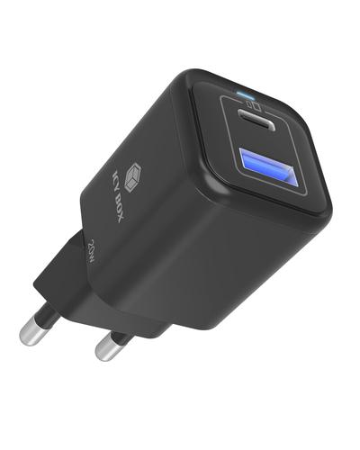 ICY BOX 2-Port USB Fast Charger IcyBox 20W for Mobile Devices