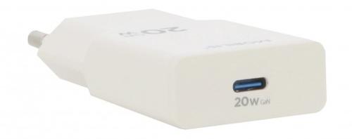 Mobilis Energia 20W Wall Charger, USB-C, white