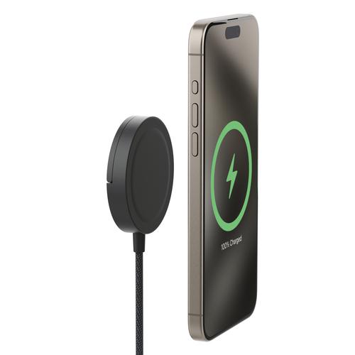 Mophie Qi2 Magnetic Smartphone Charger, Black, USB, Wireless Charging, Fast Charging, Indoor