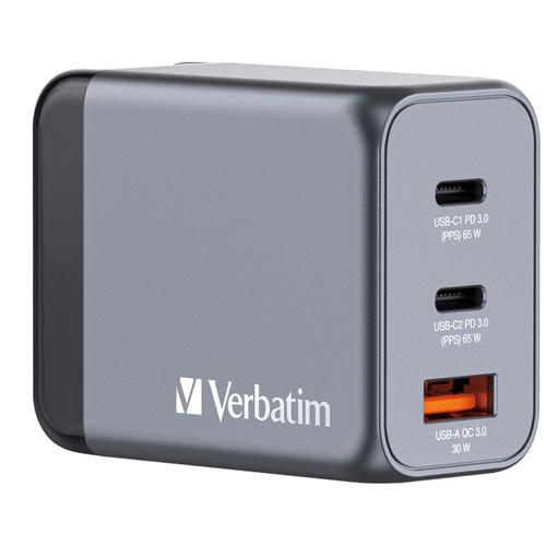 Verbatim GNC-65 GaN Charger 3 Port