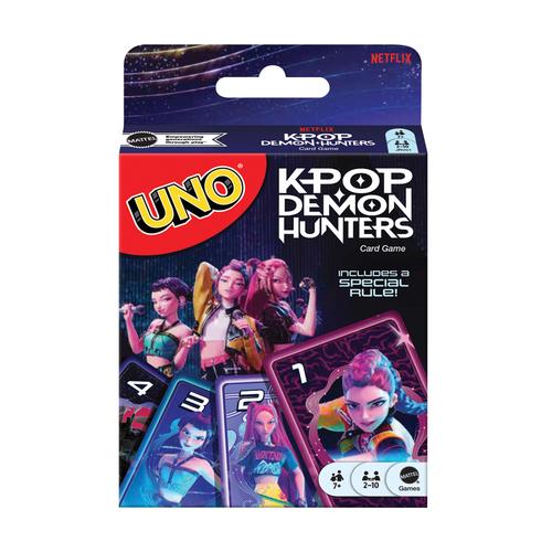 Mattel Games UNO KPop Demon Hunters Card Game for Kids, Adults AND amp; Family Nights with Movie-Inspired Deck