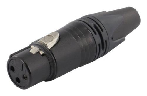 Equip Cable connector 3-pin female black