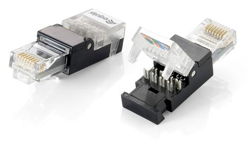 Equip RJ45 Cat6 plug unshielded, 2 pcs, transparent poly bag