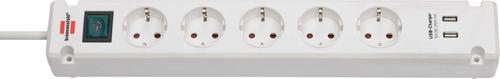 Brennenstuhl Bremount 5-Outlet Power Strip (white