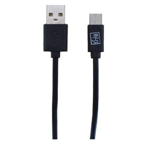 2GO USB Charging/Data Cable USB Type-C 3.1 1m black PET-Box
