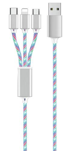 2GO USB 3-in-1 LED Charging Cable