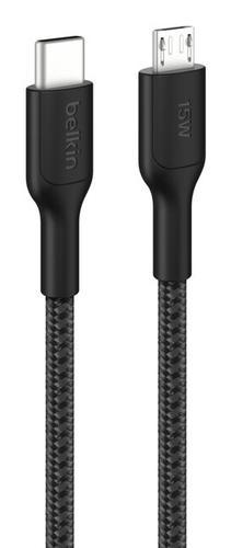 BELKIN BoostCharge Pro USB cable 1 m USB C to Micro-USB to USB-A Black