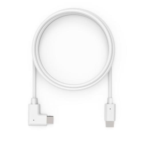 Compulocks 6ft Charge AND Data USB-C to USB-C 90-Degree Cable Right Angle White