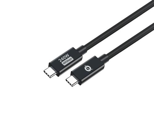 Conceptronic USB-C to USB-C 4.0 Cable 240W/PD3.1 40Gbps 1.20m sw
