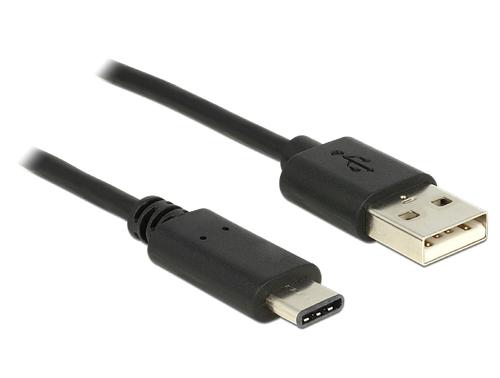 Delock USB Cable A-C St/St 0.50m black