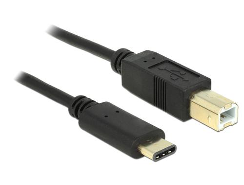 Delock USB Cable C-B St/St 2.00m black