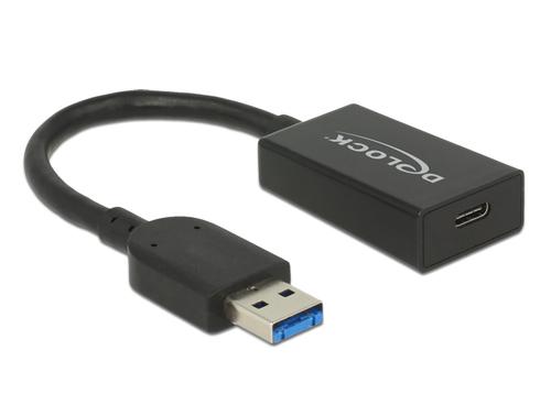 Delock USB 3.1 Type A to Type C, straight/bent, black