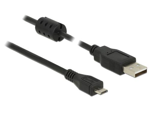 Delock USB Cable A - Micro-B St/St 2.00m black