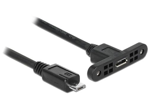 Delock USB Cable 2.0 Micro B - Micro-B Bus/Socket Installation 0