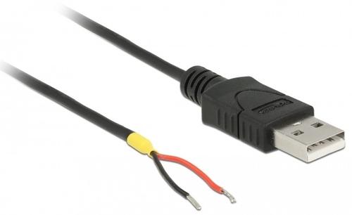 Delock USB 2.0 Type-A Cable, 2x open cable ends