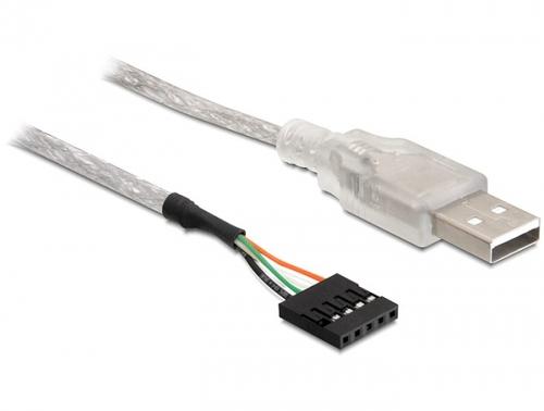 Delock USB Cable Pinheader 5Pin - A Bus 0.70m