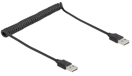 Delock Spiral cable EASY-USB 2.0 Type-A plug to EASY-USB