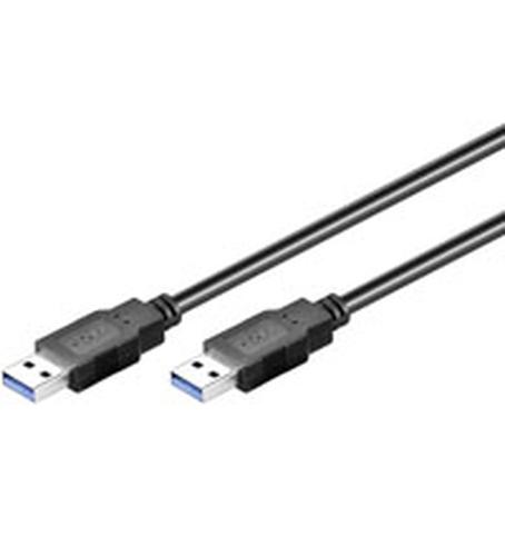 Goobay 0.5m USB 3.0 A/A USB cable, USB 3.2 Gen 1 (3.1 Gen 1), USB A, Black