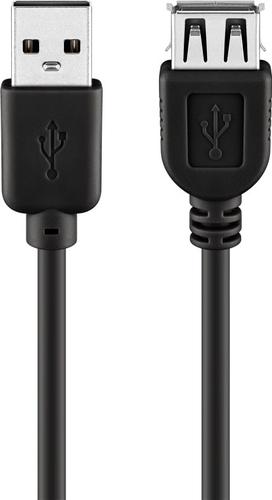 Goobay USB 2.0 Hi-Speed Extension Cable, black, 5 m