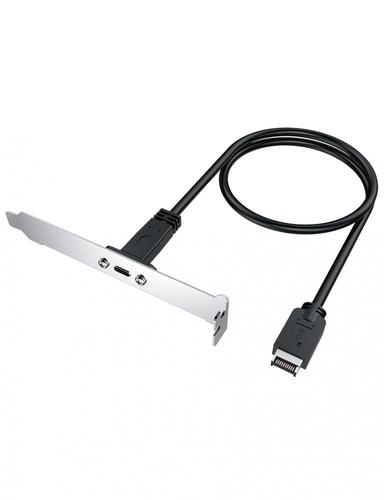 GRAUGEAR Extension cable with PCI Blende, Type-E to Type-C retail