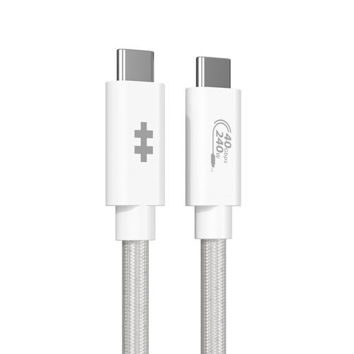 Hyper Drive Next USB cable, USB4 Gen 3x2, 1.2 m, USB C, White