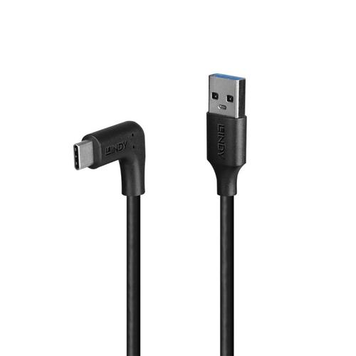 Lindy 1.5m USB 3.2 Type A to C Cable, 90-degree bent