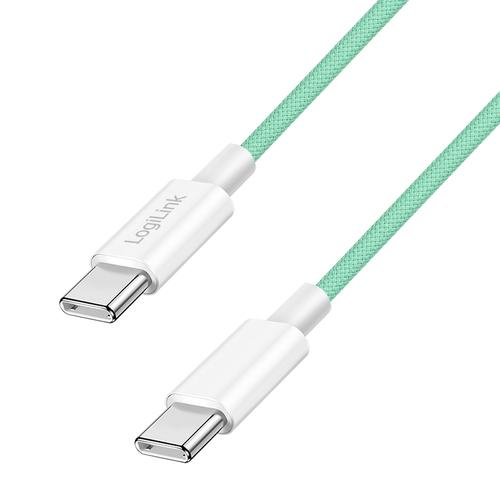 Logilink USB-C 1.5m with nylon braid green