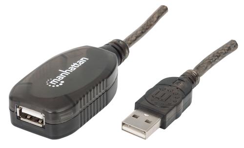 Manhattan USB Repeater Cable USB 2.0 A - A Str/Blk 20.00m si retail