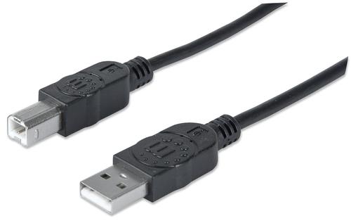 Manhattan USB Cable A - B Male/Male 3.00m black